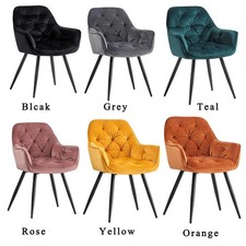 1/2X Dining Chairs Velvet