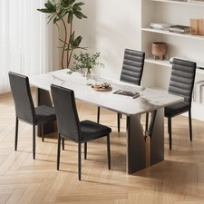 Dining Chairs Set of 4 Faux