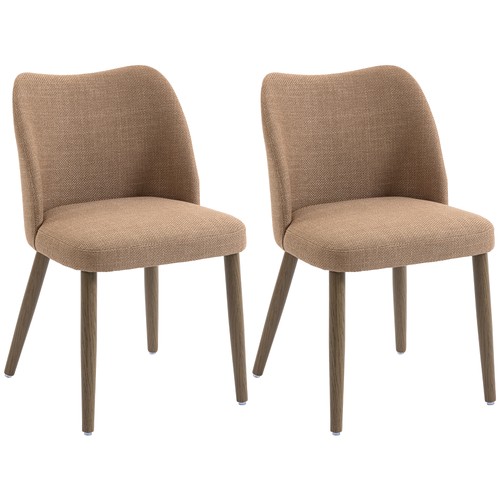 Homcom dining chairs set 2 - dining, of