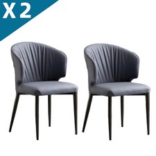 2X Dining Chairs Padded Seat
