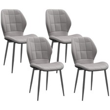 HOMCOM Kitchen Chairs Set 4
