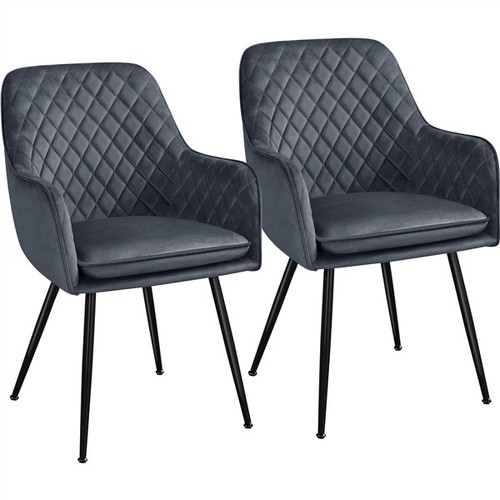 2pcs upholstered dining chairs - dining,