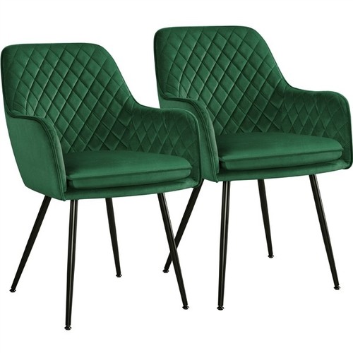 2pcs upholstered dining - upholstered, chairs