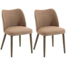 HOMCOM Dining Chairs Set of 2