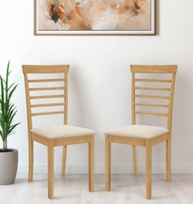 Dining Chairs, Pair of Solid