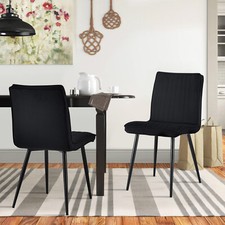2 PCs Dining Chairs Velvet