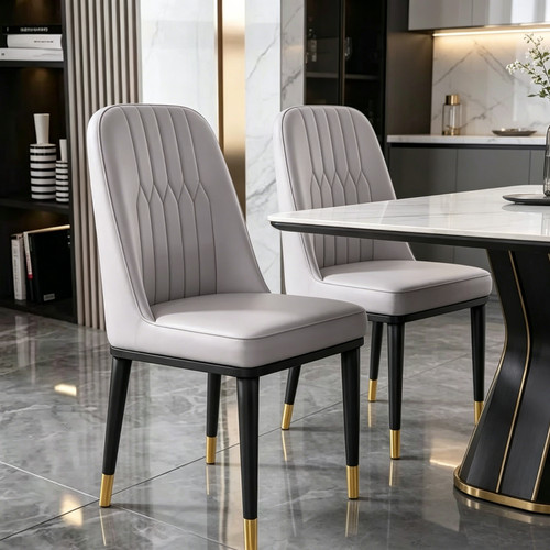 Set grey faux leather - of,